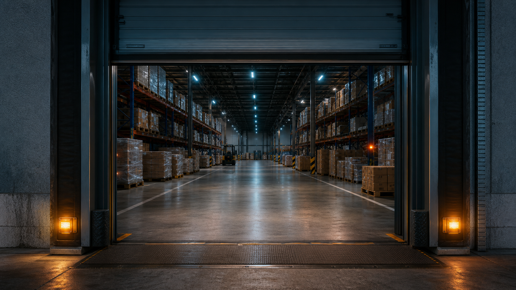 Modern warehouse interior